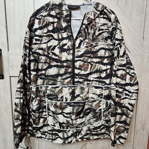 No Boundaries Camouflage Half-Zip Windbreaker Jacket Size M